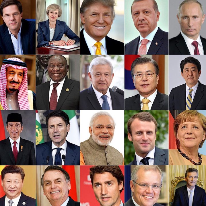世界各国の指導者一覧表　首相、大統領まとめ(2019/G20)
